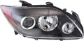 Passenger Side Head Light Assembly Black Housing F99532