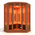 3-Person Corner FAR Infrared Sauna (Canadian Red Cedar) N728