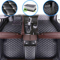 Gray Leather Waterproof Anti-Slip Full Coverage Front & Rear Car Floor Mats H338
