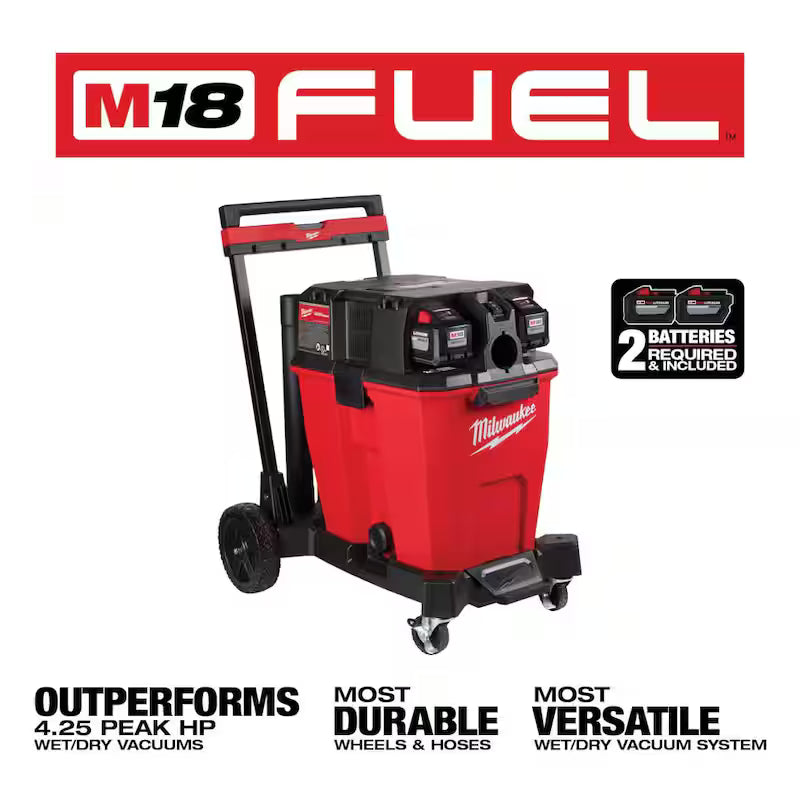 12 Gal. Cordless Wet/Dry Shop Vac Kit with Swiveling Palm Brush Tool Q57224