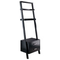 Black 2 Drawer Leaning Ladder Bookshelf R363
