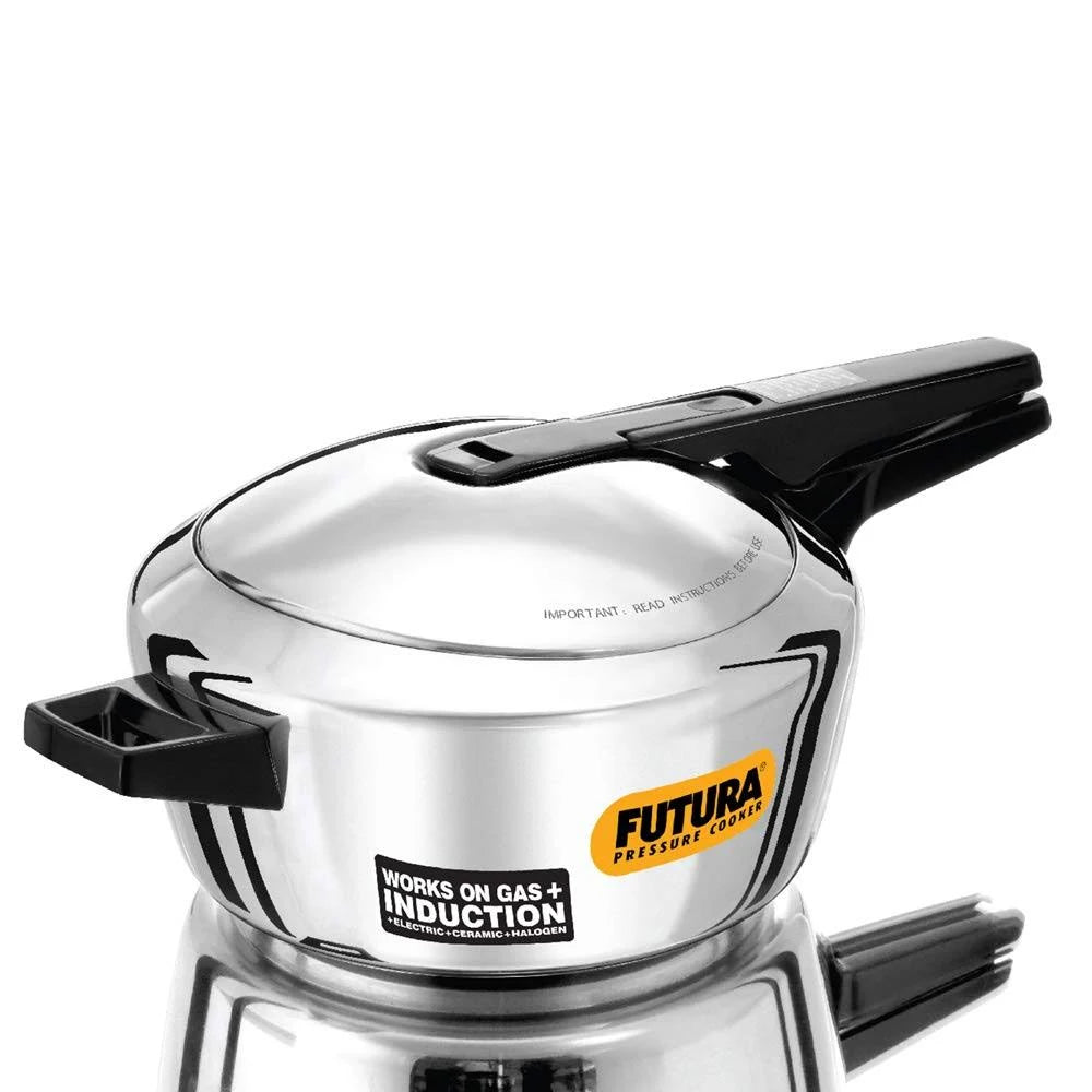 Induction Compatible 4-Liter Stainless Steel Pressure Cooker P567