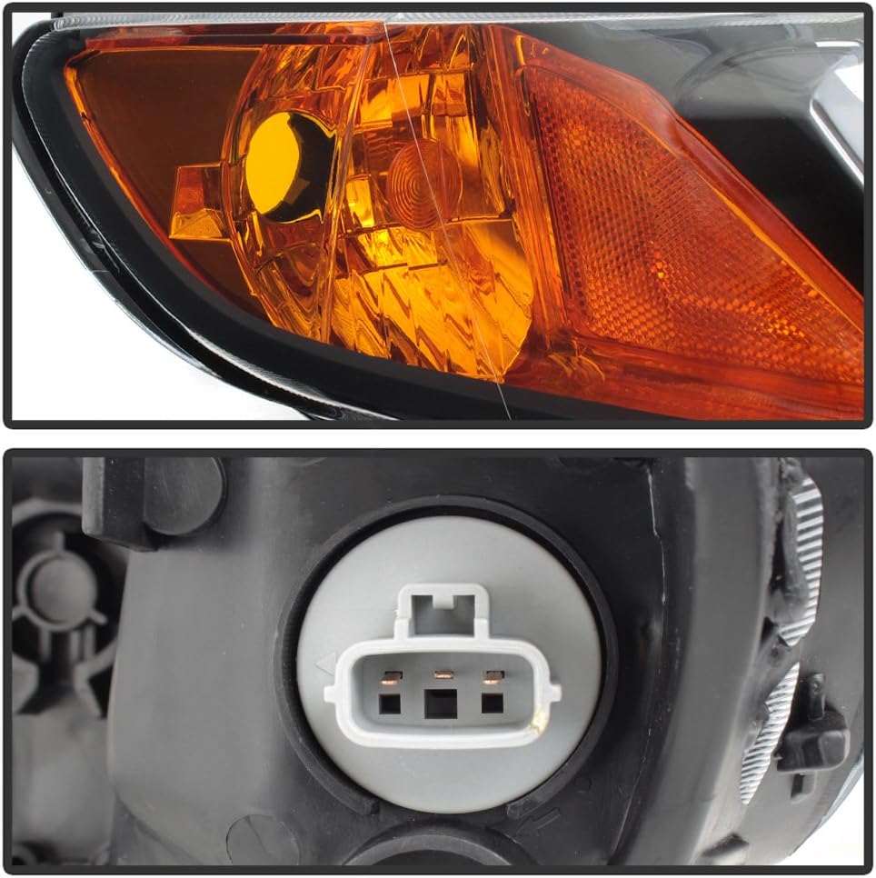 Black Housing Headlights for 2006-2011 Honda Civic 4-Door Sedan V82464