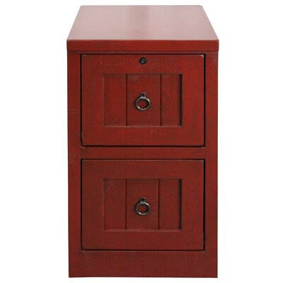 Burnt Red 2-Drawer Vertical Filing Cabinet X17694