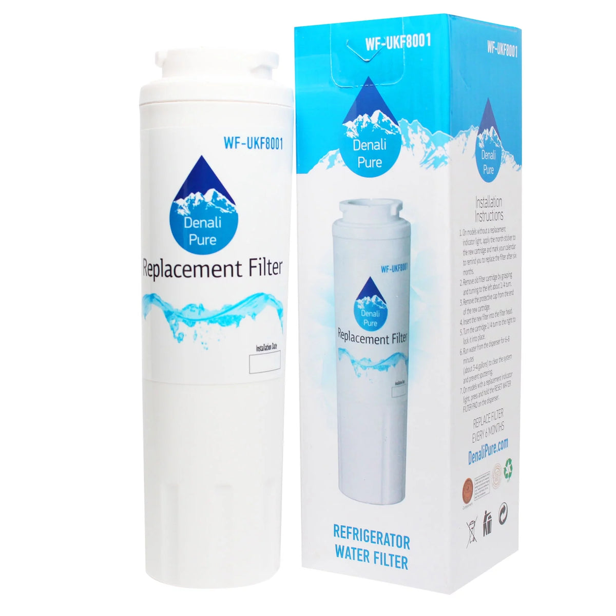 4-Pack Replacement Refrigerator Water Filter Cartridge N7834