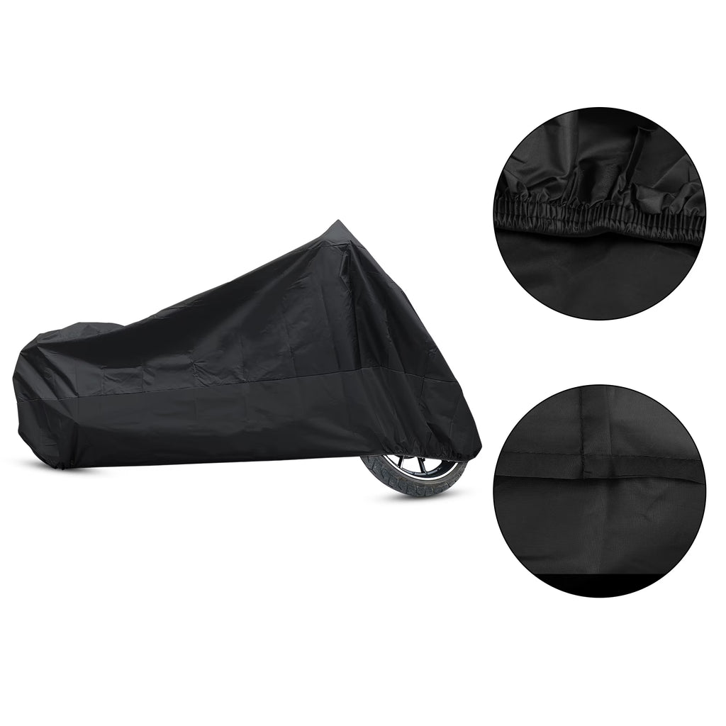 Motorcycle Cover Black Size XXXL 1PC D967