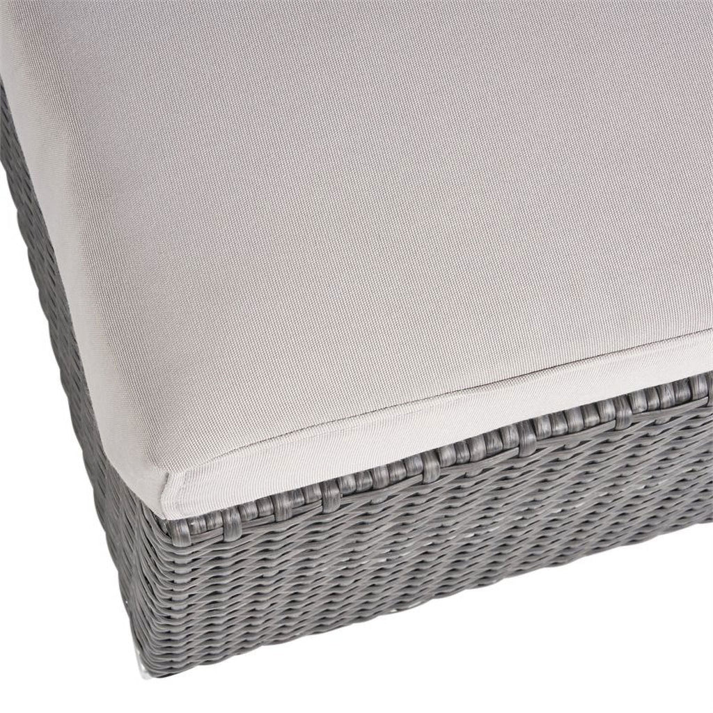 Grey Wicker Sectional with Aluminum Frame X8338
