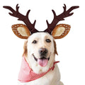 Dog Cat Christmas Reindeer Antlers Headband Adjustable Pet Costume V630038