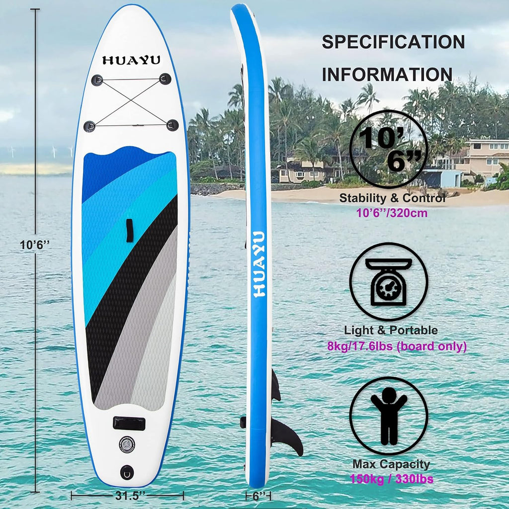 Inflatable Stand Up Paddle Board with Carry Bag Y75770