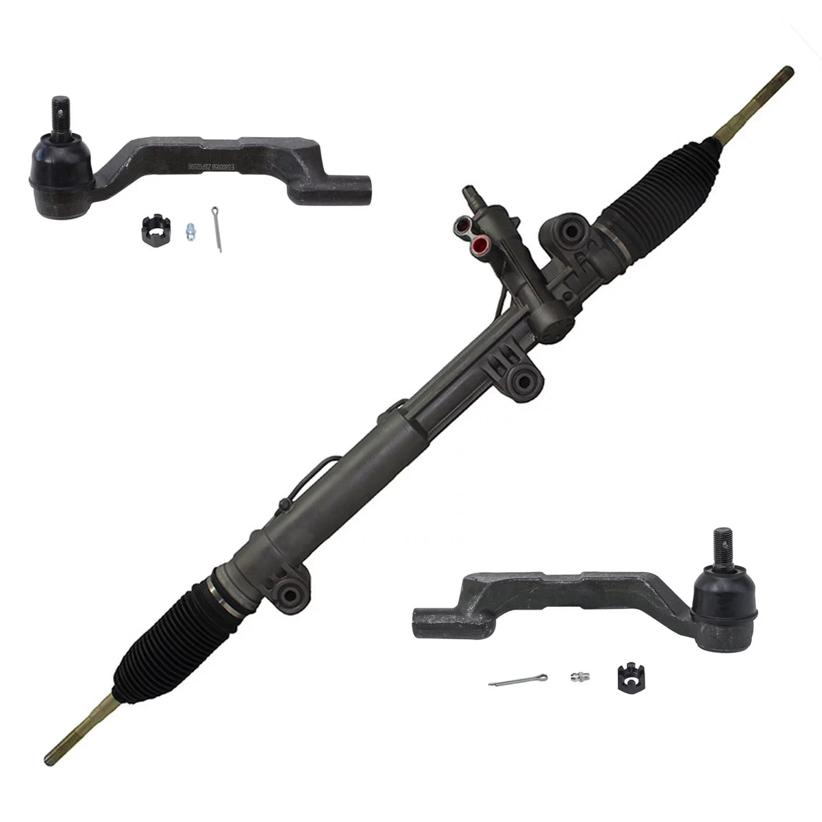 Power Steering Rack and Pinion with Outer Tie Rods T3128