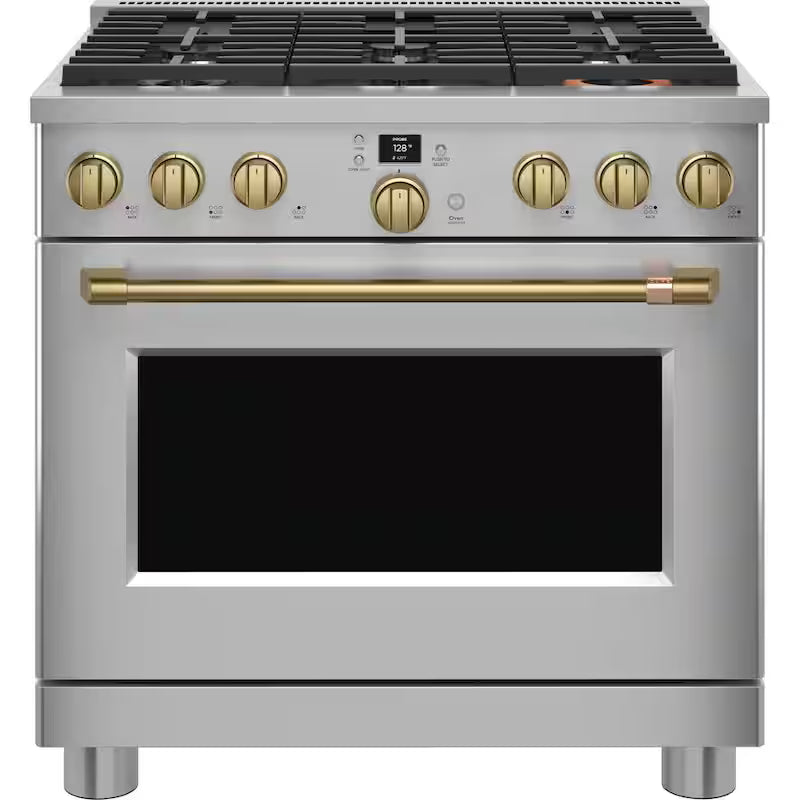 Range and Rangetop Handle and Knob Kit in Brushed Brass Z973550