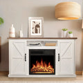 48'' Freestanding Electric Fireplace with Remote Control D7555