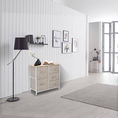 5 Drawers Fabric Storage Cabinet Dresser N265