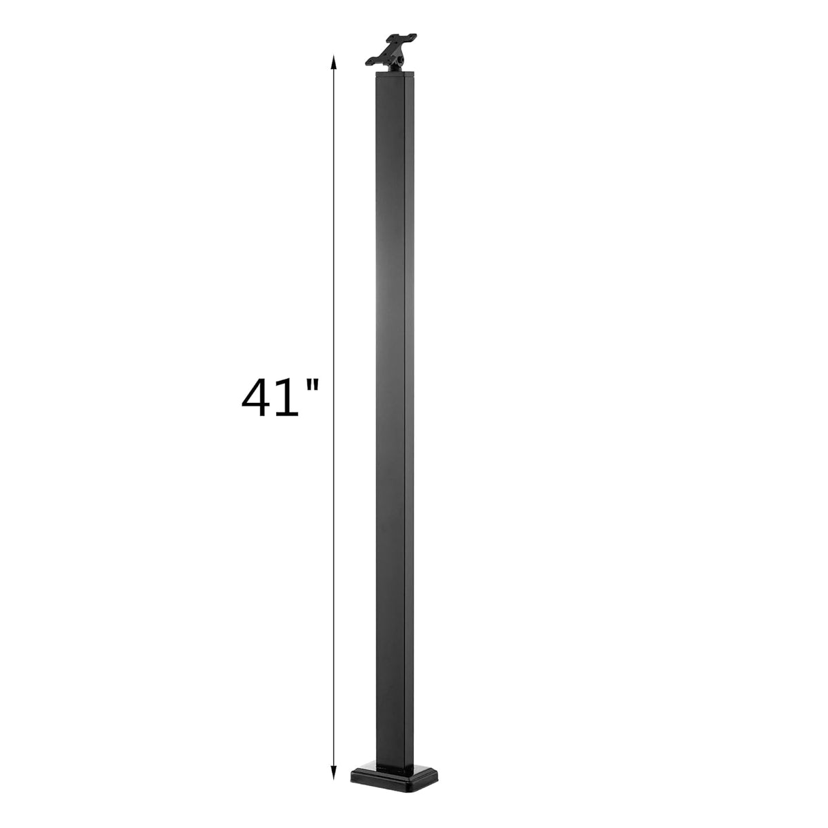 Black 42x1x2 Stainless Steel Square Cable Railing Post O627