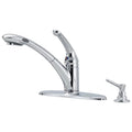 Single Handle Pull Out Kitchen Faucet with Side Spray Y729