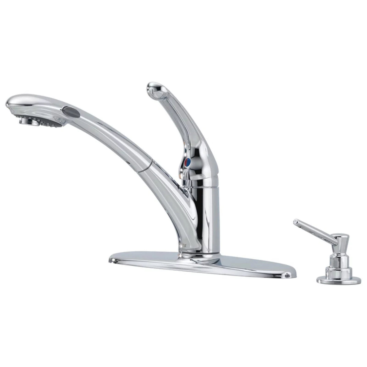 Single Handle Pull Out Kitchen Faucet with Side Spray Y729