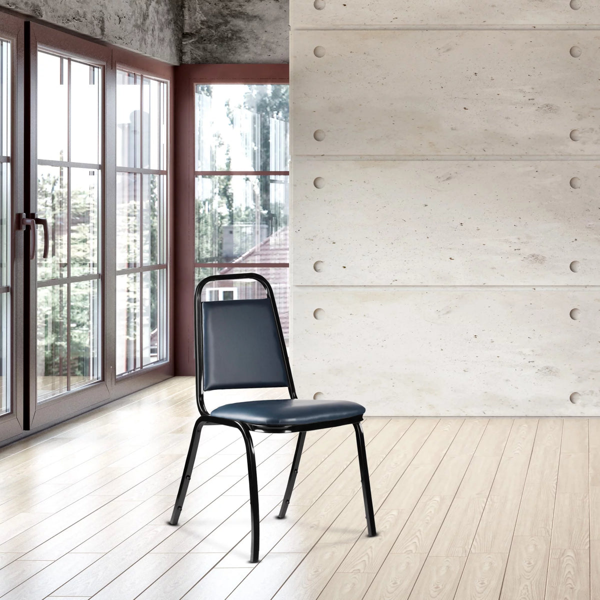Dark Blue Stack Chair Pack of 2 W459
