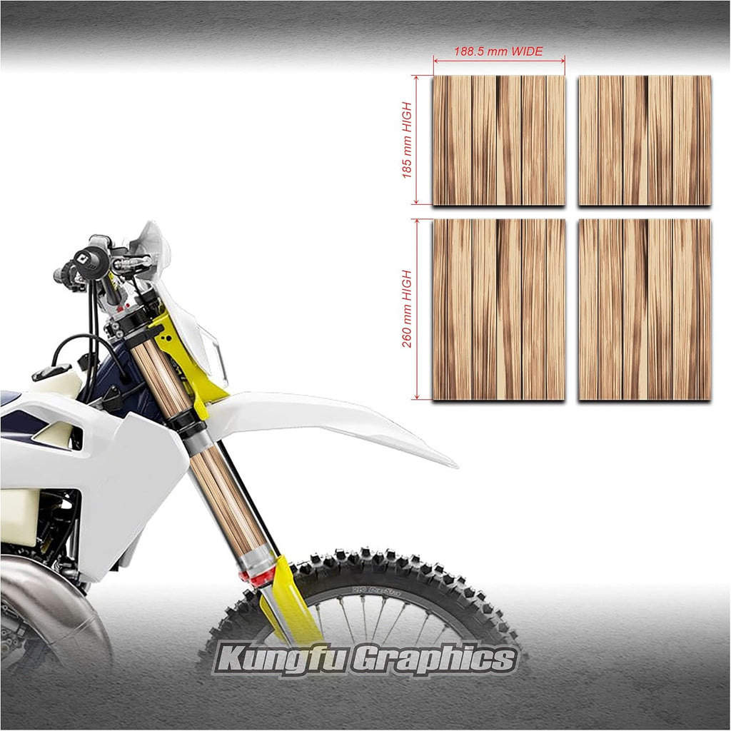 Black Upper Mid Fork Tube Decal Kit (Pack of 4) J379