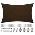 Brown Rectangle Sun Shade Sail S3011