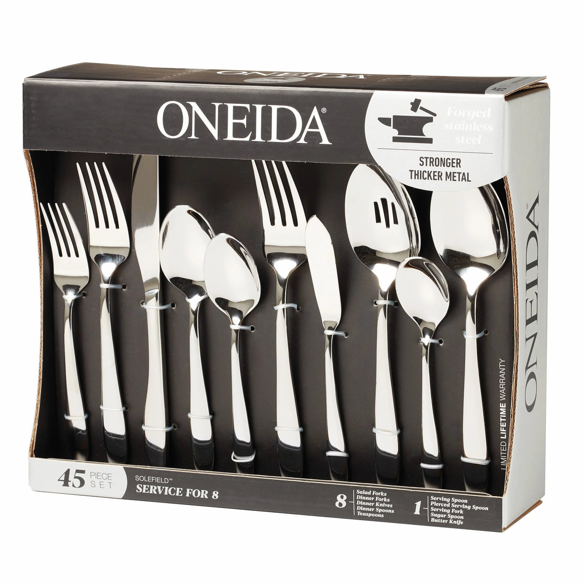 45-Piece Stainless Steel Silverware Set A83246