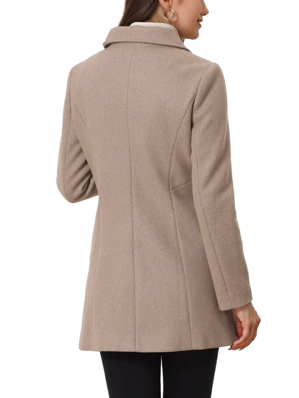 Dark Beige Double Breasted Trench Coat X515