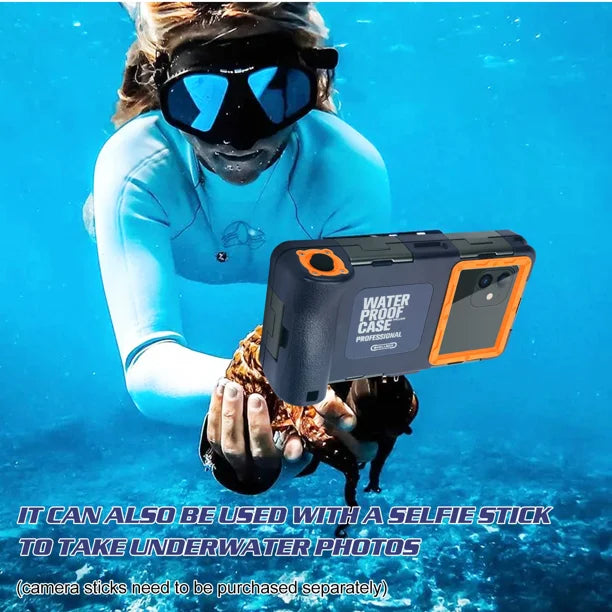 Waterproof UnderWater Case for Phones Up to 6.9 Inch with Lanyard N1974