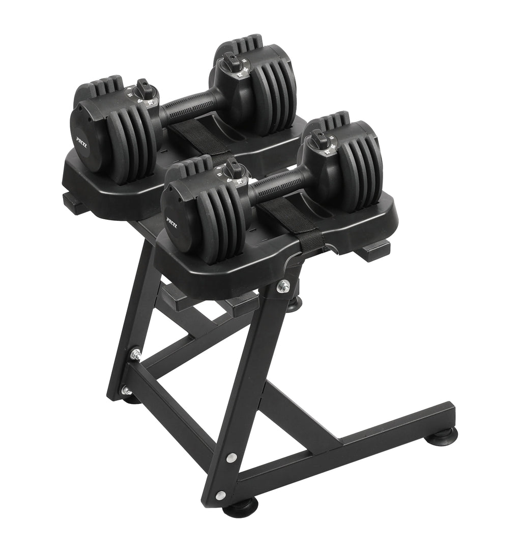 10-30lb Adjustable Dumbbell Pair with Stand S5916