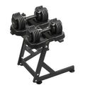 10-30lb Adjustable Dumbbell Pair with Stand S5916