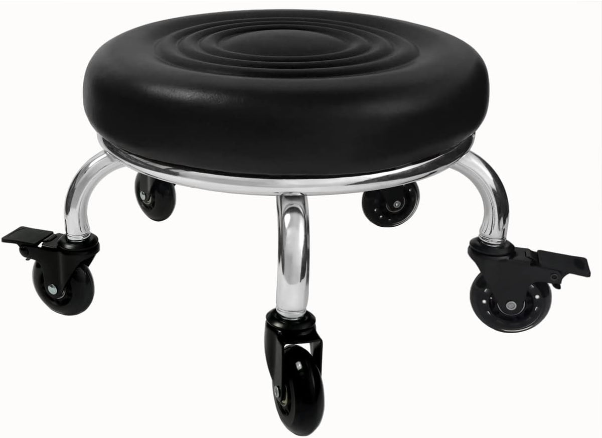 Heavy Duty Rolling Stool with Swivel Caster Wheels S94897