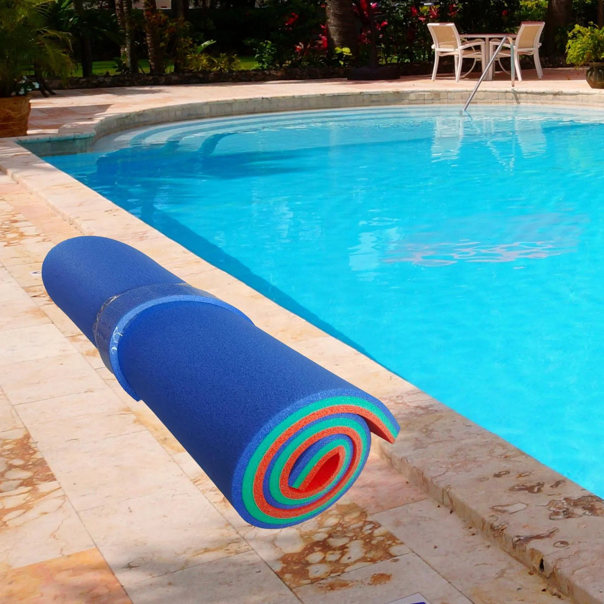 Blue Green Orange Floating Mat Pool Float Y41235