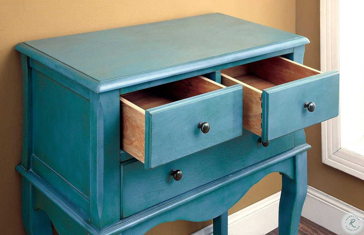 Antique Teal Hallway Cabinet G87175