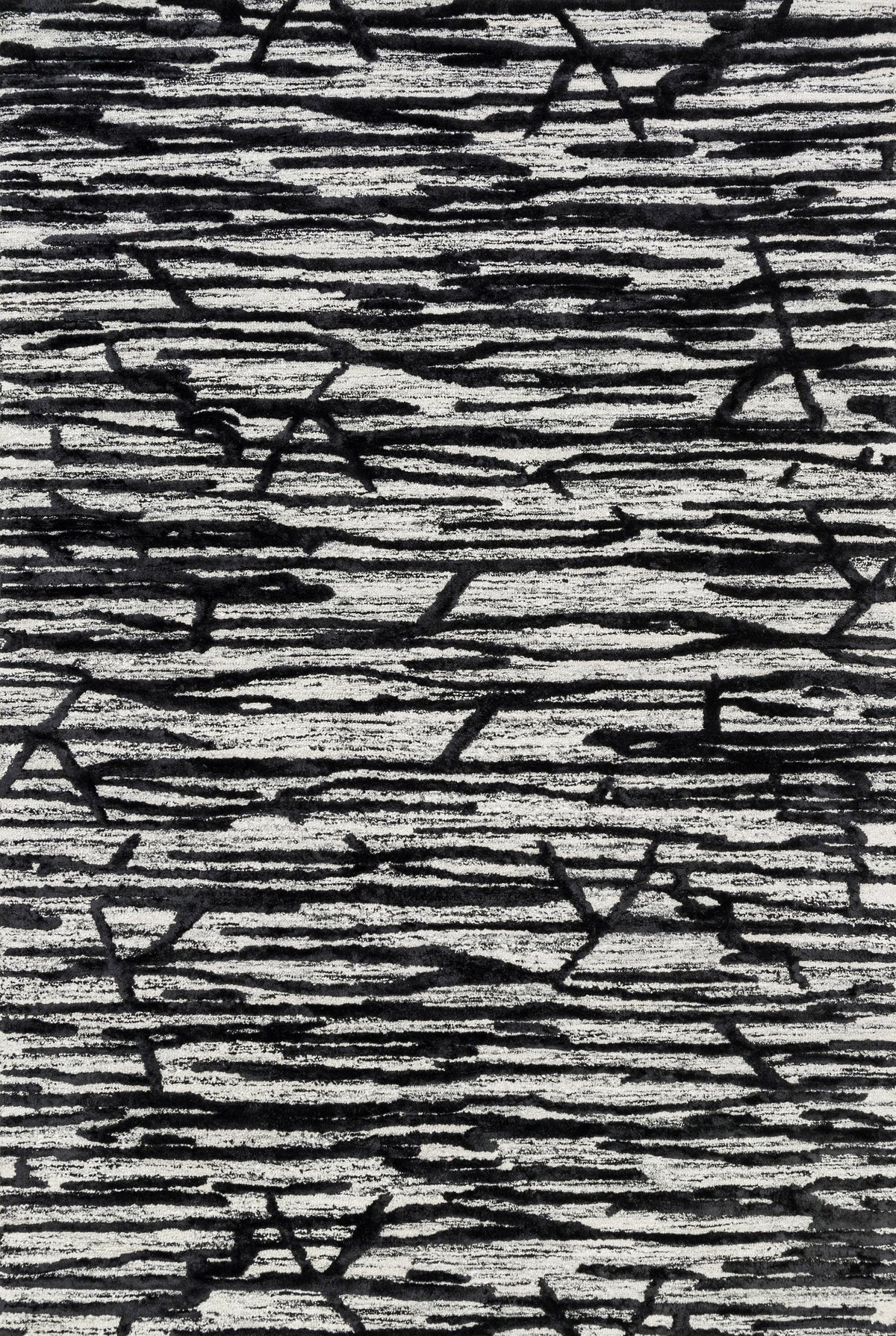 Ivory Black 9'3 x 13' Rug O753220