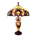 Victorian Tiffany-Style 3 Light Table Lamp 18" Wide P67837