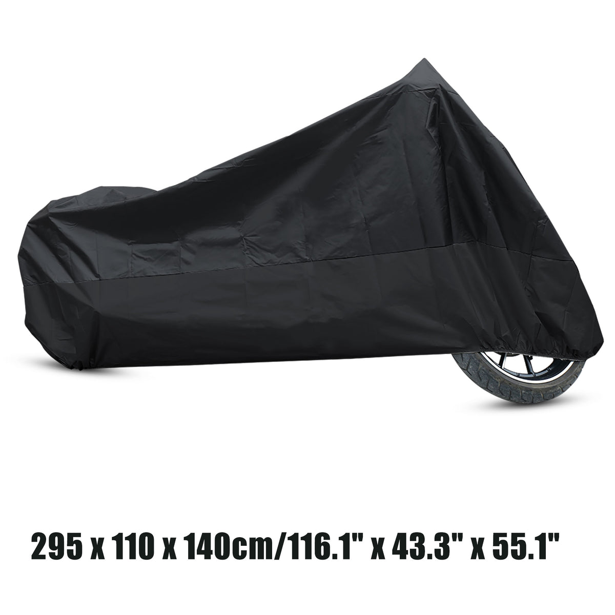 Motorcycle Cover Black Size XXXL 1PC D967