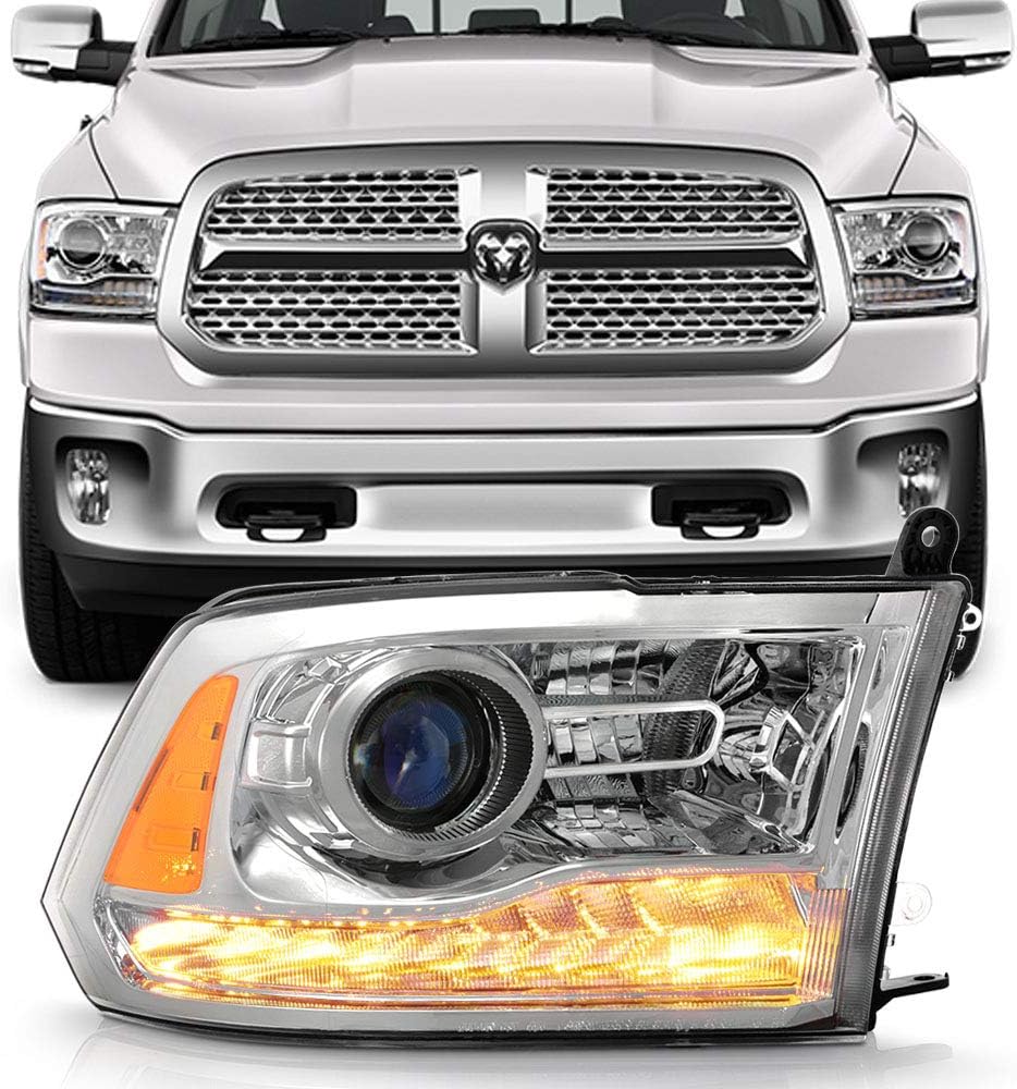 Chrome Trim Headlight Passenger Side Y842